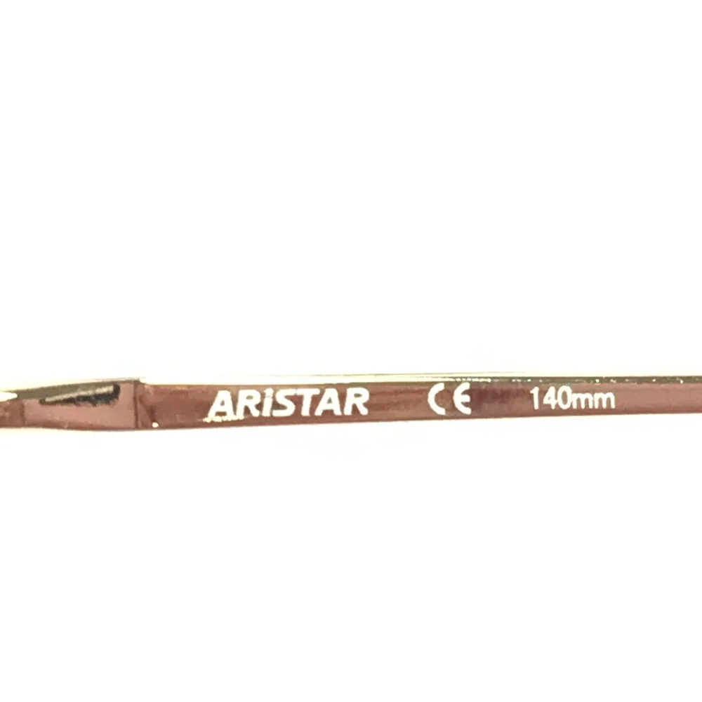 Aristar Eyeglasses Frames AR6840 028 Copper Brown Half Rim Round 51-19-140